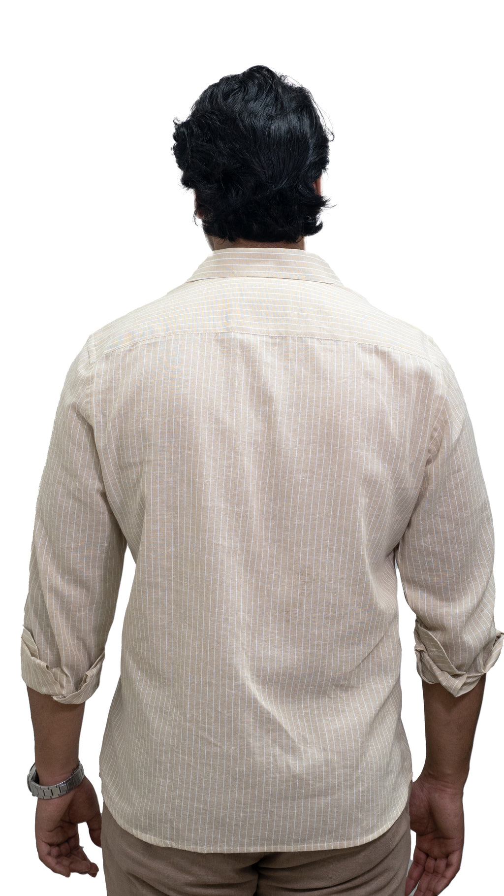 Sandline — Beige Striped Shirt