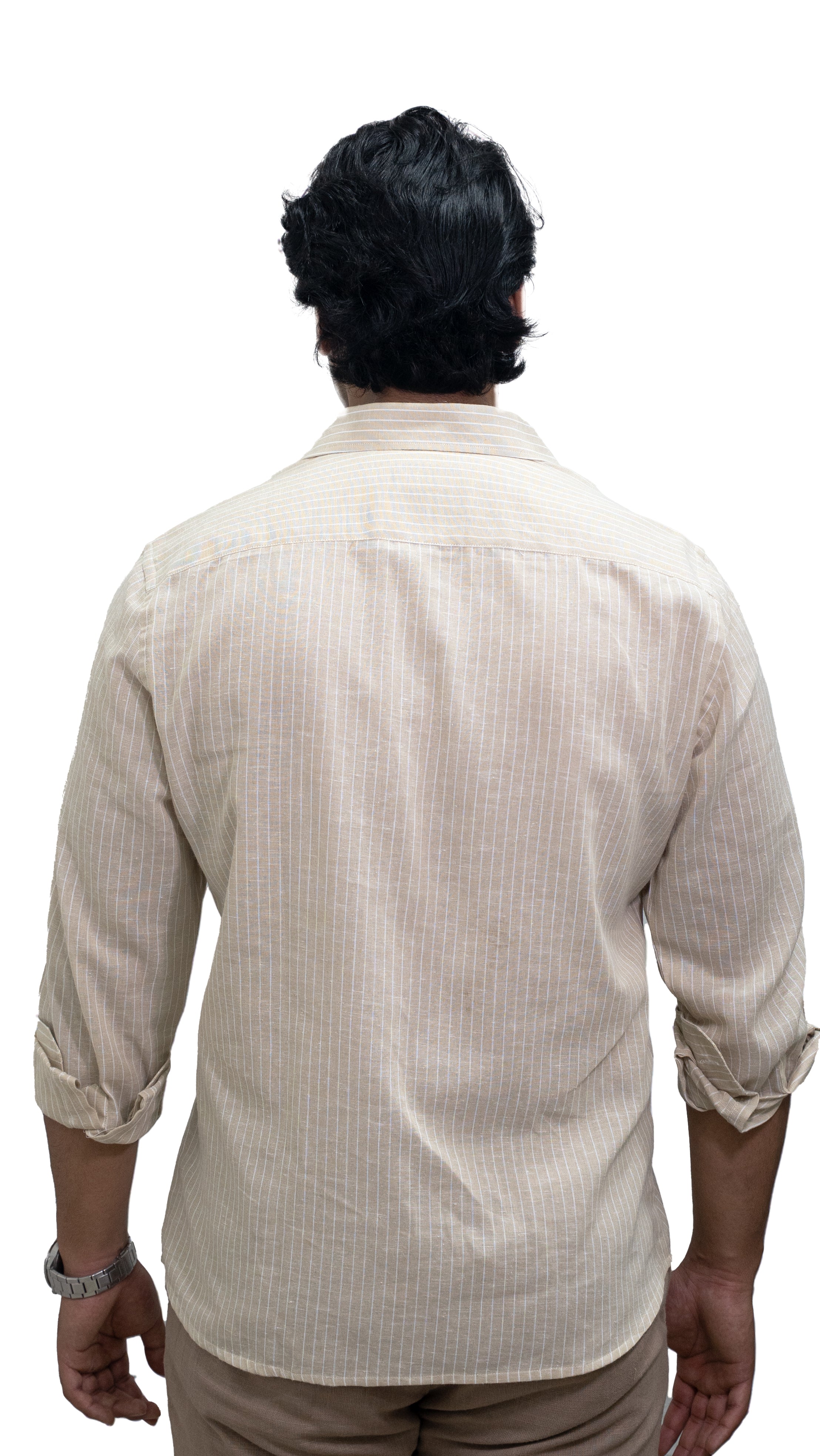 Sandline — Beige Striped Shirt